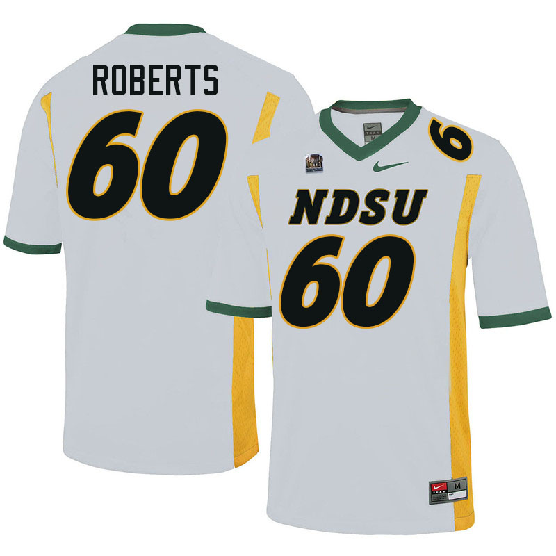 North Dakota State Bison #60 Thomas Roberts College Football Jerseys Stitched-White